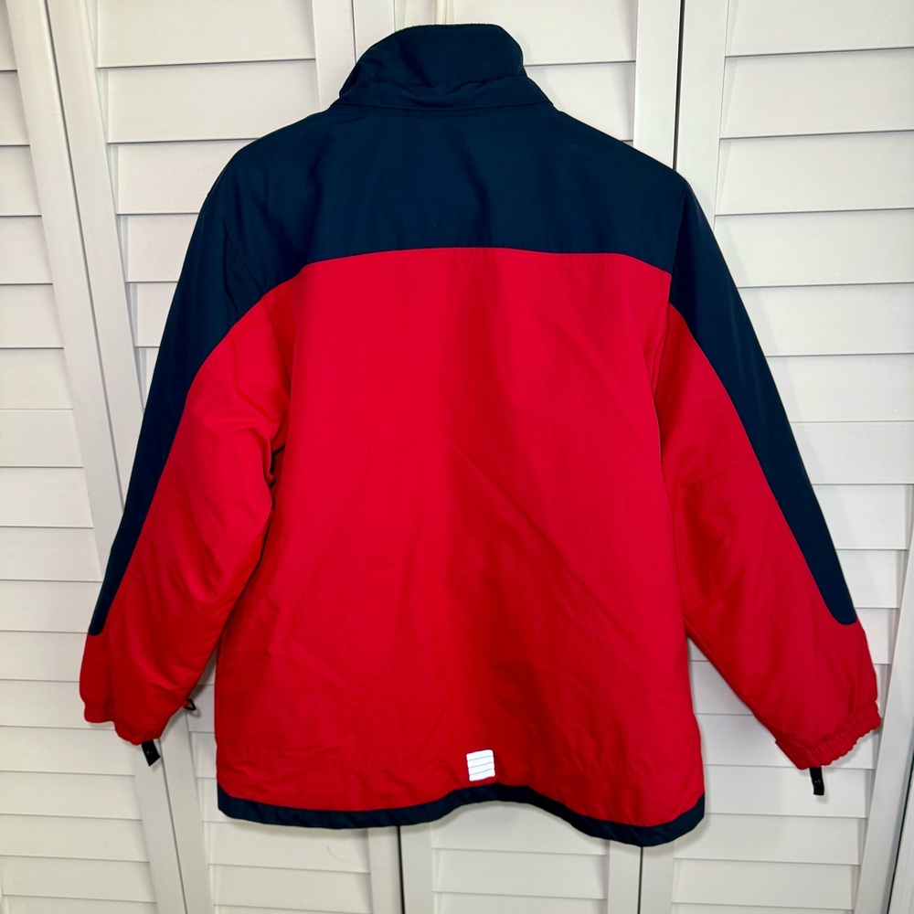 Lands’ End Youth 14–16 Winter Jacket‎ Red & Navy Colorblock - Picture 2 of 7